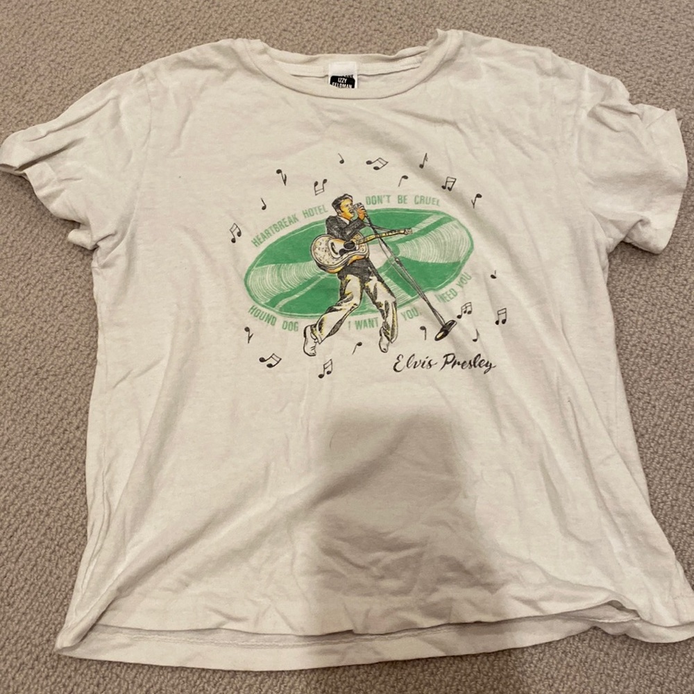 redone x hanes elvis graphic tee